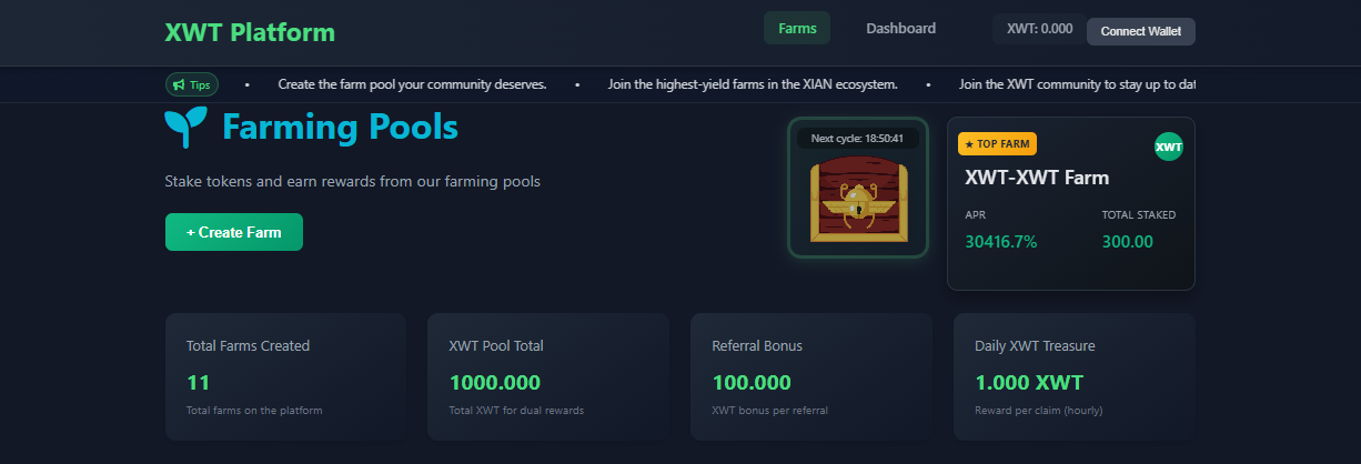 Treasure Pool Feature